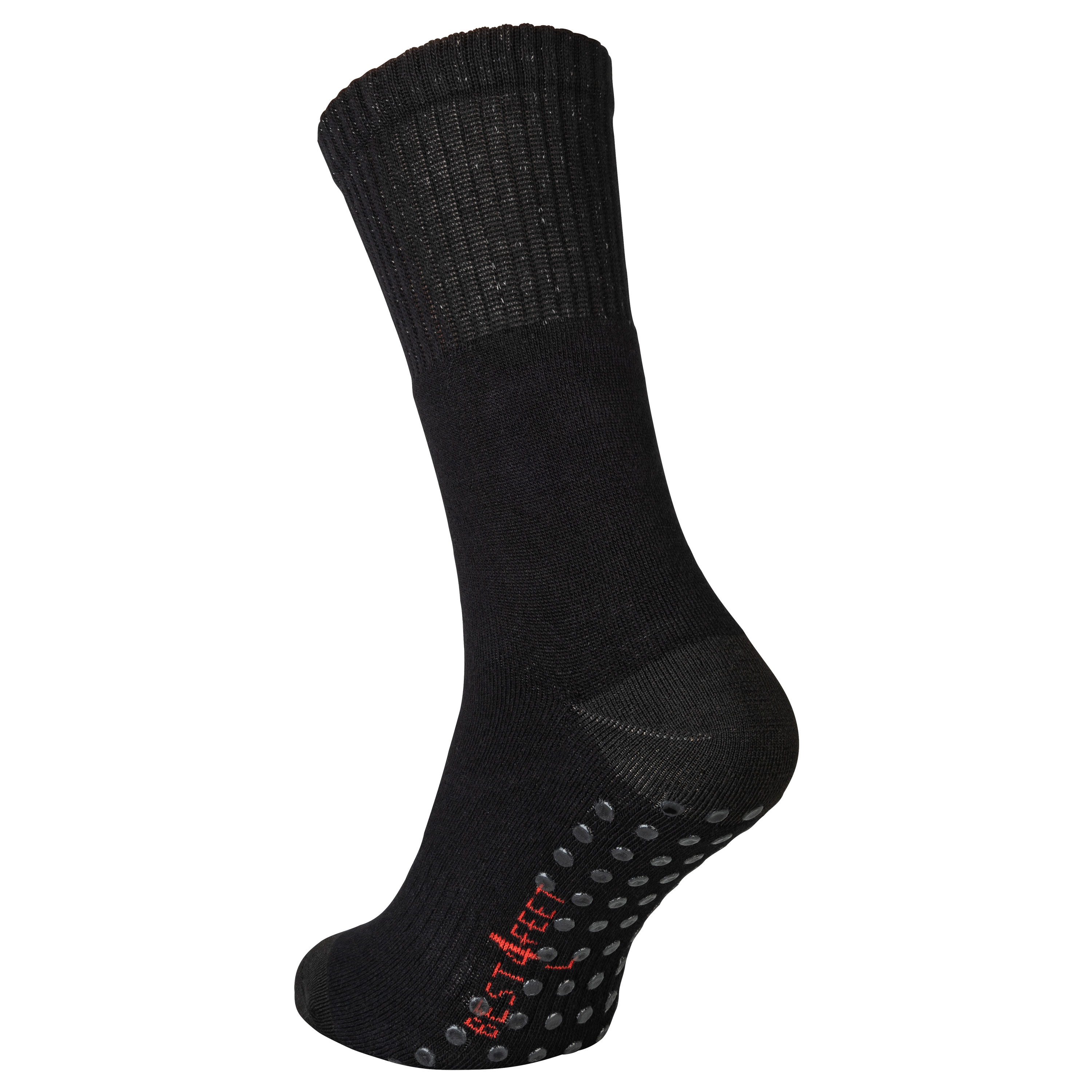 SilberStopperHoMa Silber Stoppersocken | Größe M (38-40) | Schwarz