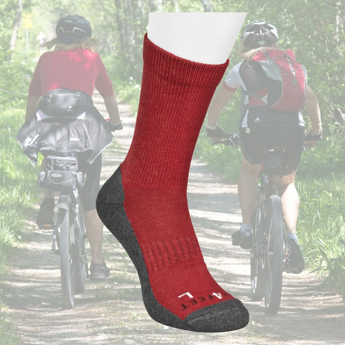 Fahrradsocken_Winter_bordeaux_h 307012-RAD - Bordeaux
