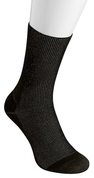 Silver socks without cuff