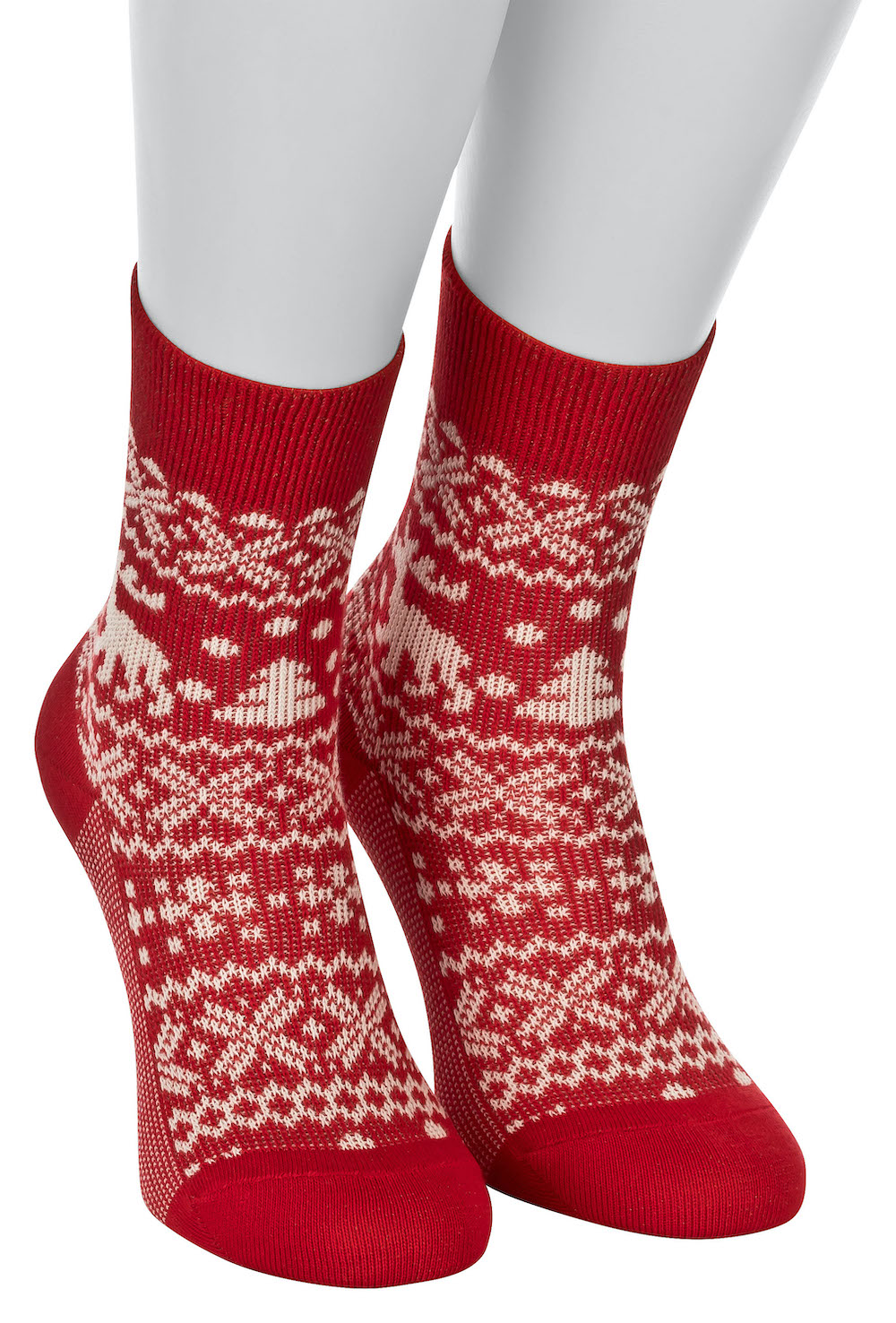 Xmas_socks_red-white_pairXIO7WMvGuVAXC Kinder Wintersocken mit Motiv
