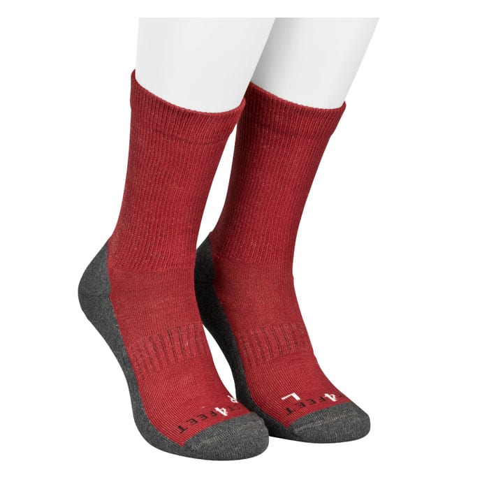 Trekkingsocke_bordeaux_paar