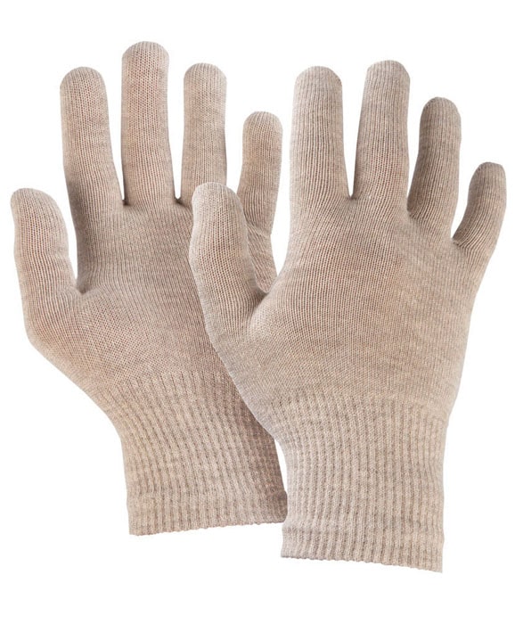 Silber Handschuhe nahtlos 2 Paar