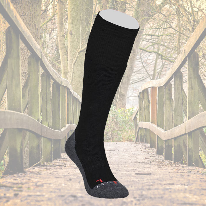 Trekkingsocke_lang_schwarz