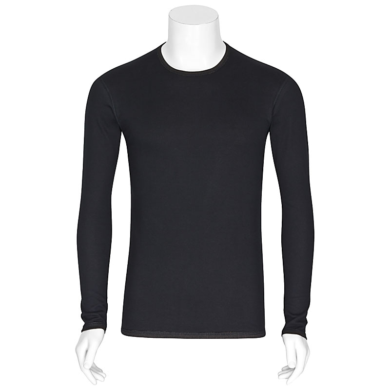 Langarmshirt mit Silberfaser, Rundhals | Best4Body